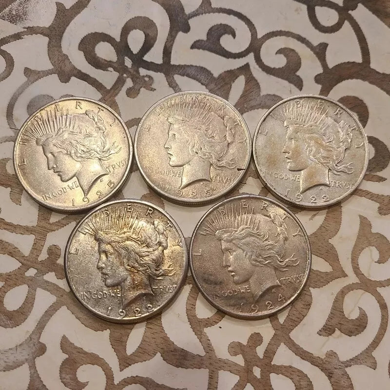 š„Last 15 setsā¼ļøš„The Complete Collection of 1921~1935 Peace Silver Dollar 12Pcs