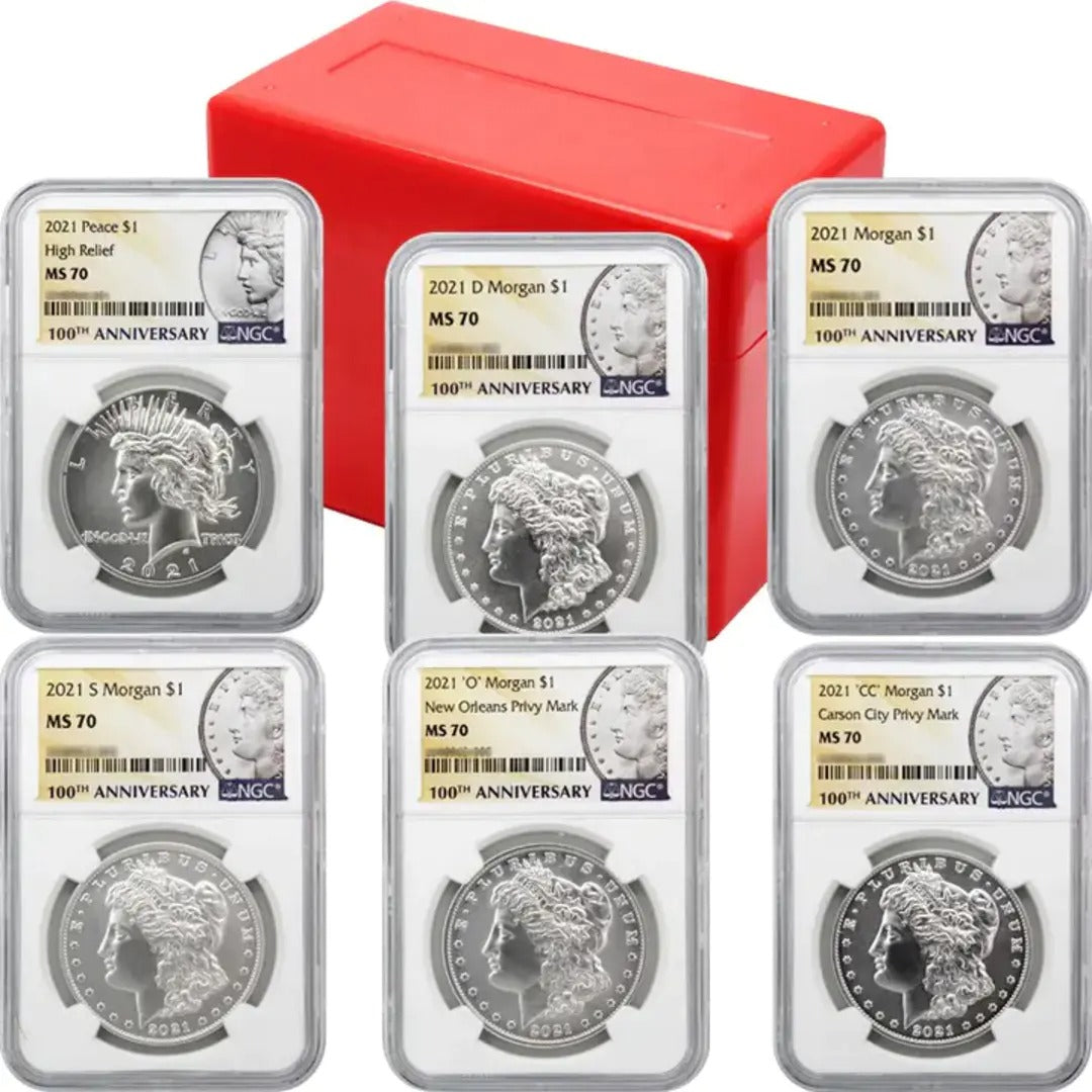 😱Hurry!!!Sold out soon!💴The Complete Collection of Peace Silver Dollar【1921~1935】12Pcs