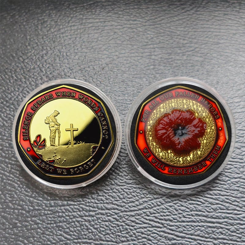 đŸ”¥Limited Edition - Red Poppy Heroes Commemorative CoinsđŸª™