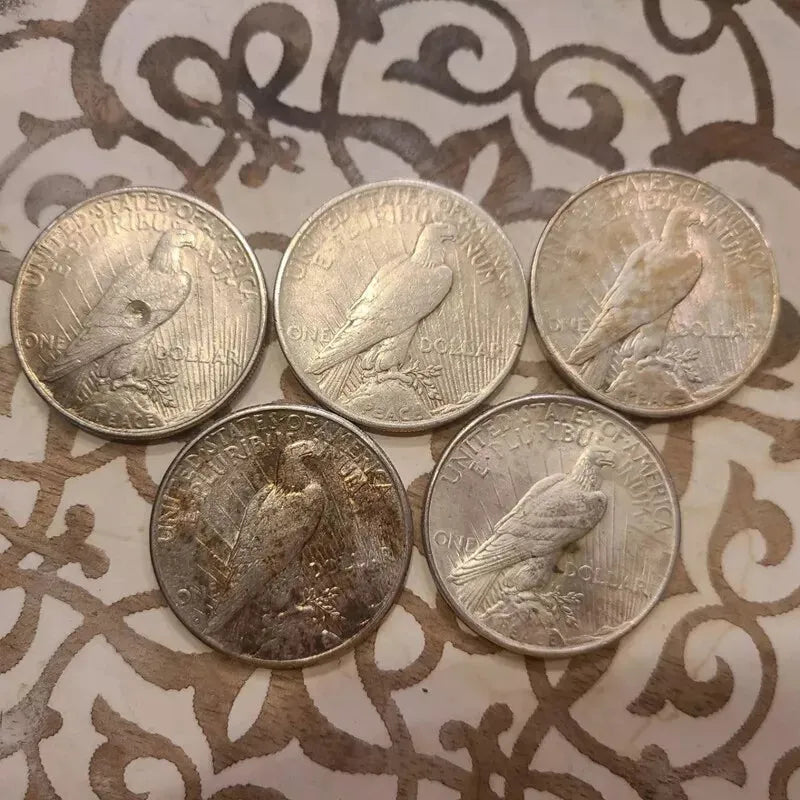 😱Hurry!!!Sold out soon!💴The Complete Collection of Peace Silver Dollar【1921~1935】12Pcs