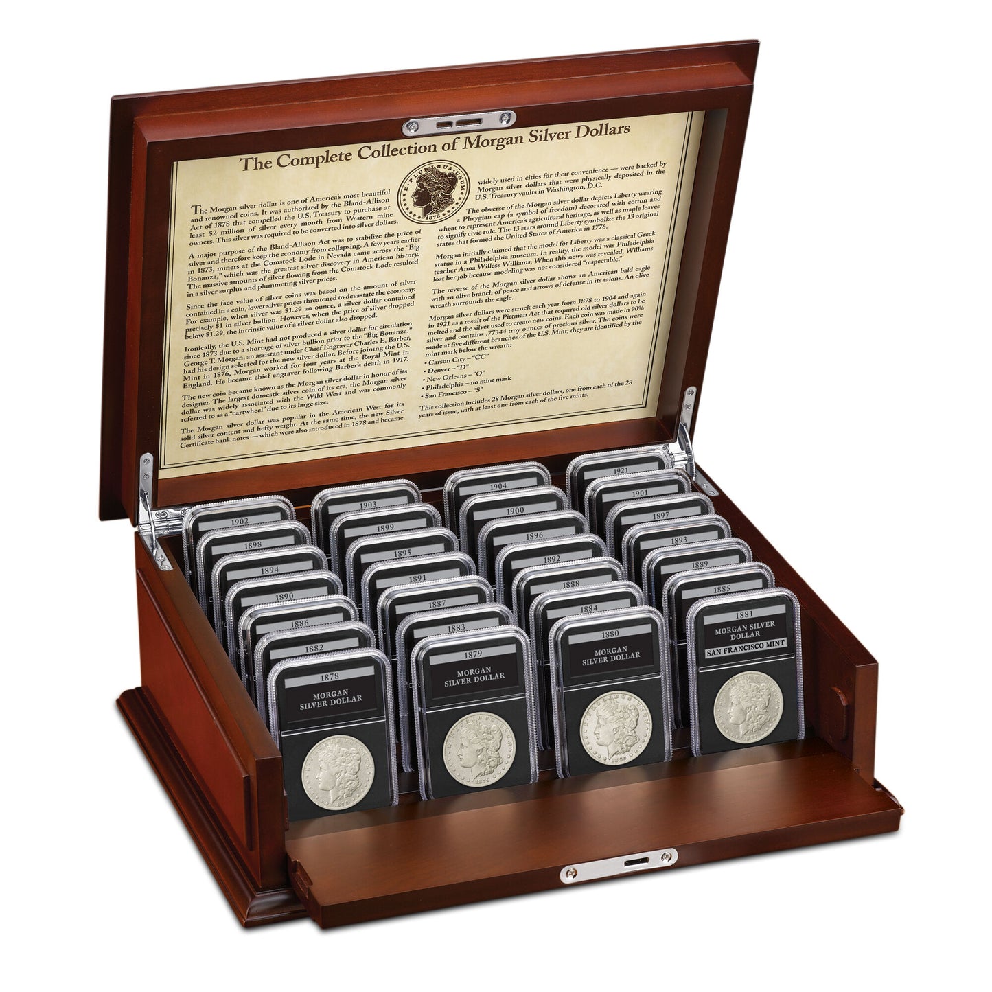 â°Last Week Sale đ„1878-1921 Morgan Silver Dollar Set 28PCăComplete Collectionă