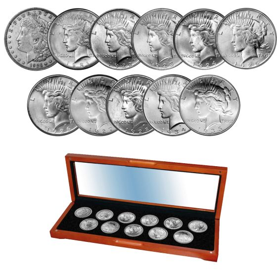 š„Last 15 setsā¼ļøš„The Complete Collection of 1921~1935 Peace Silver Dollar 12Pcs