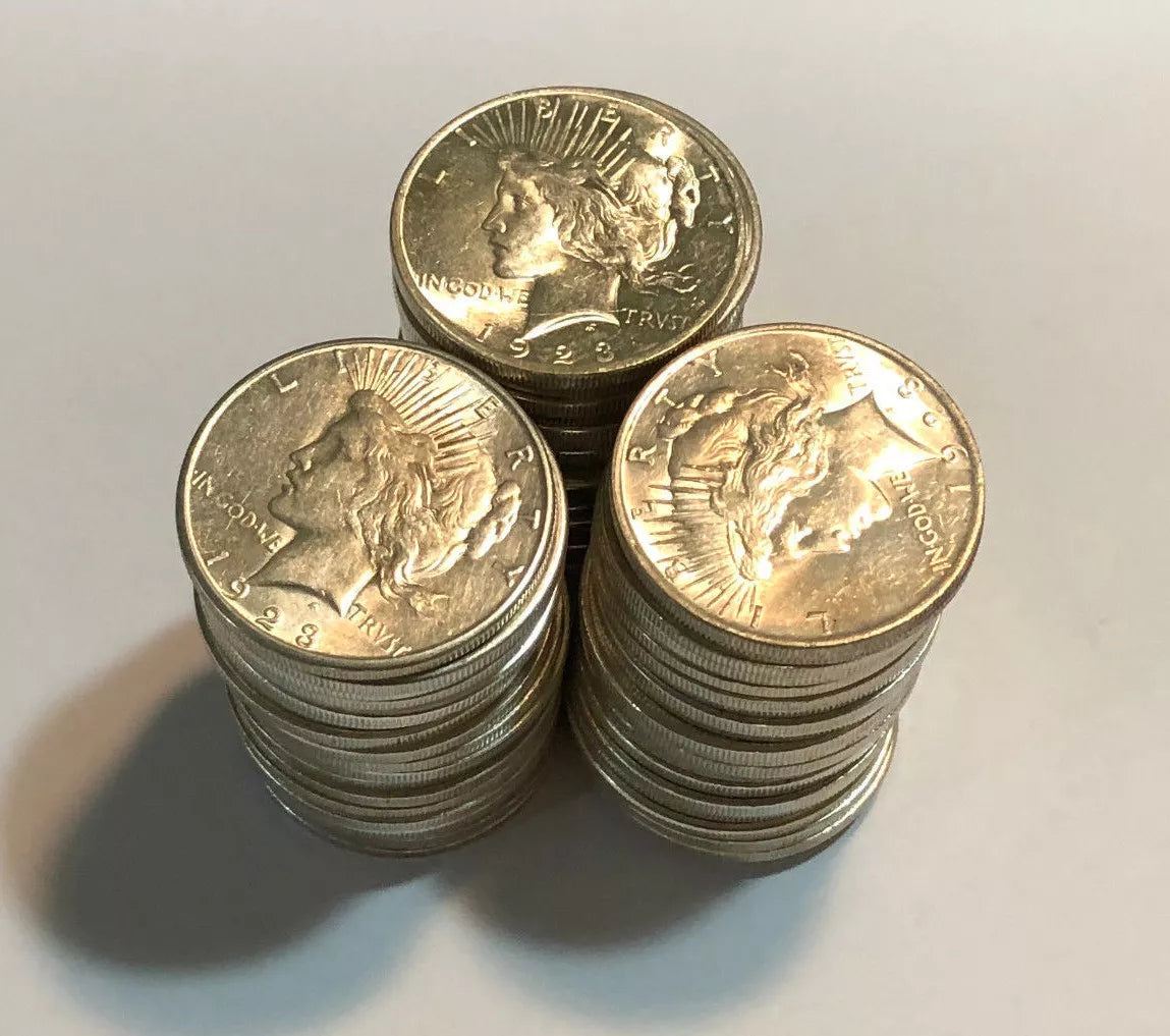 š„Last 15 setsā¼ļøš„The Complete Collection of 1921~1935 Peace Silver Dollar 12Pcs