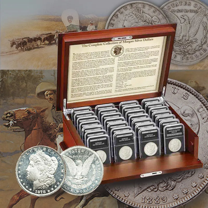 â°Last Week Sale đ„1878-1921 Morgan Silver Dollar Set 28PCăComplete Collectionă