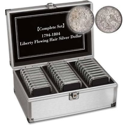 Last 12 sets!!!The Complete Set Of 1794-1804 Liberty Flowing Hair Silver Dollar(11Pcs)