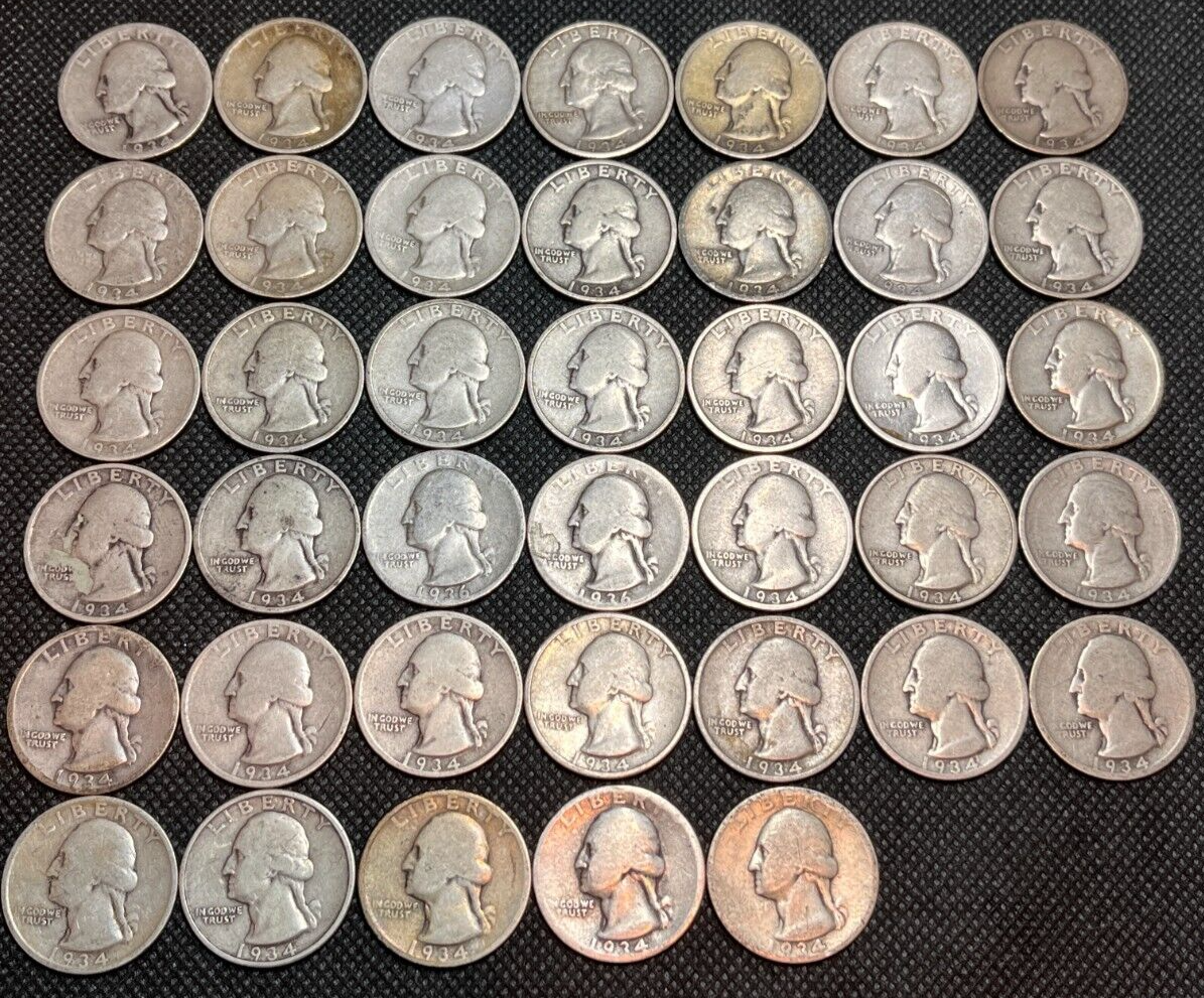 💥Last 20 Sets!!! 🔥1932~1941 Washington Silver Quarter Proof