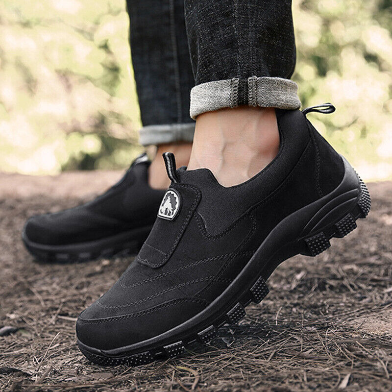 Men's Comfy Orthopedic Support Non-Slip Hiking Shoes Waterproof Breathable Therapeutic Shoes