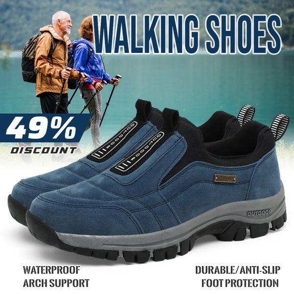 Men's Comfortable Waterproof Orthopedic Walking Shoes Hiking Shoes(🔥Hot Sale)