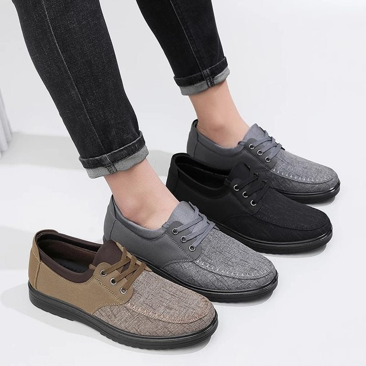 Men's Breathable Lightweight Lace Up Loafers Walking Shoes