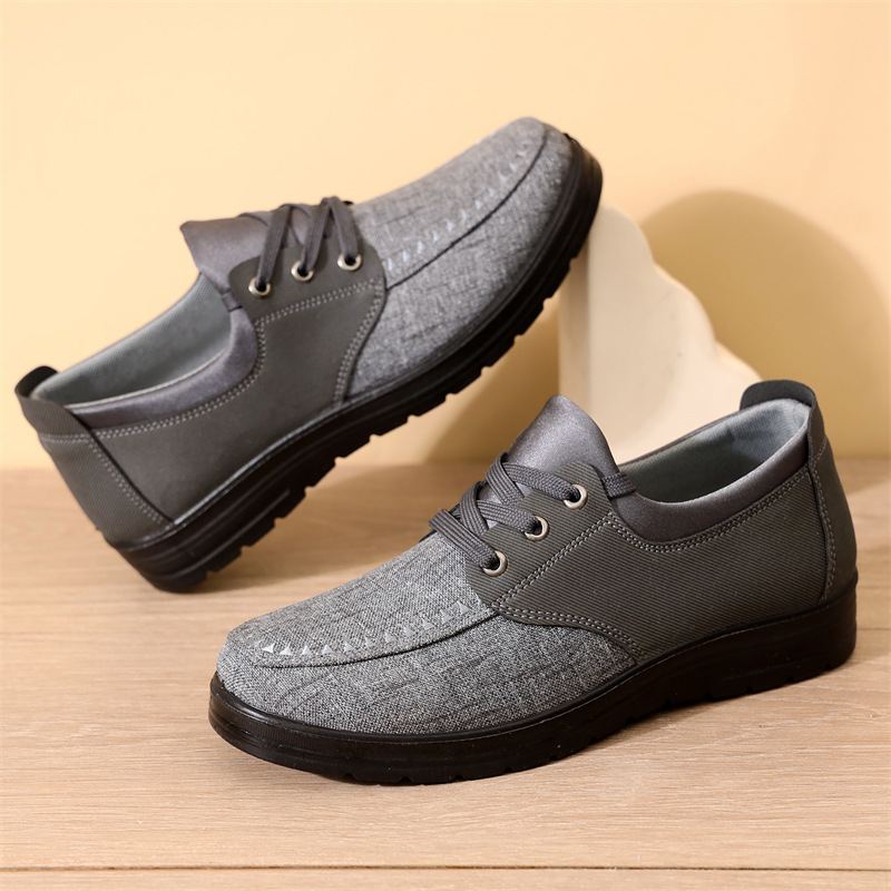 Men's Breathable Lightweight Lace Up Loafers Walking Shoes