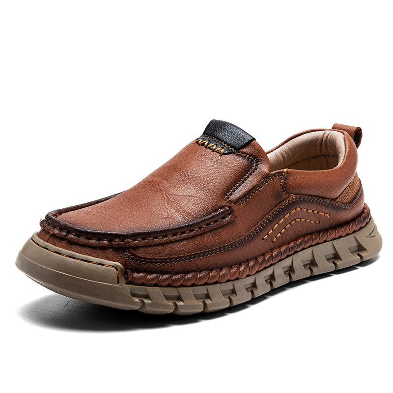 ⏰Promotion 70% OFF - 2025 Spring Men's Orthopedic Comfortable Genuine Leather Slip On Walking Shoes New