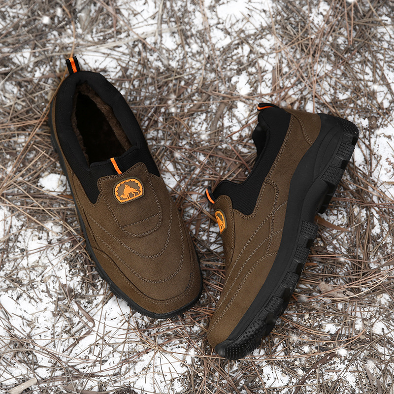 Men's Comfy Orthopedic Support Non-Slip Hiking Shoes Waterproof Breathable Therapeutic Shoes