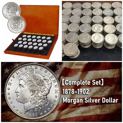 ⏰Last 7 Days Sale 🔥【Complete Collection】1878-1921 Morgan Silver Dollar Set 28PC💥