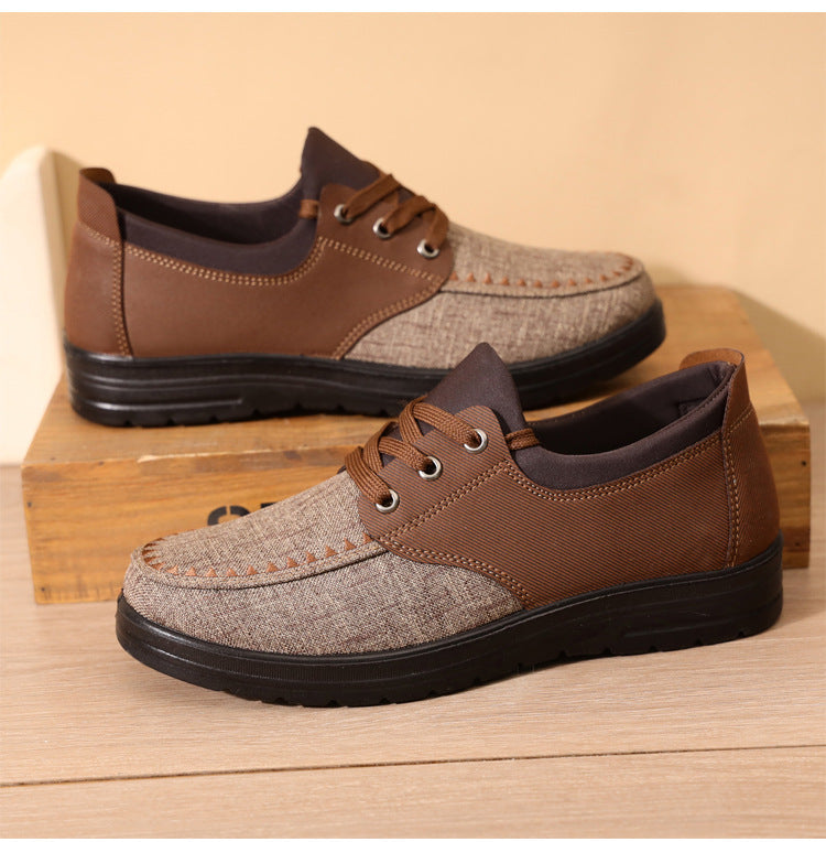 Men's Breathable Lightweight Lace Up Loafers Walking Shoes