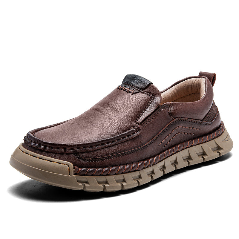 ⏰Promotion 70% OFF - 2025 Spring Men's Orthopedic Comfortable Genuine Leather Slip On Walking Shoes New