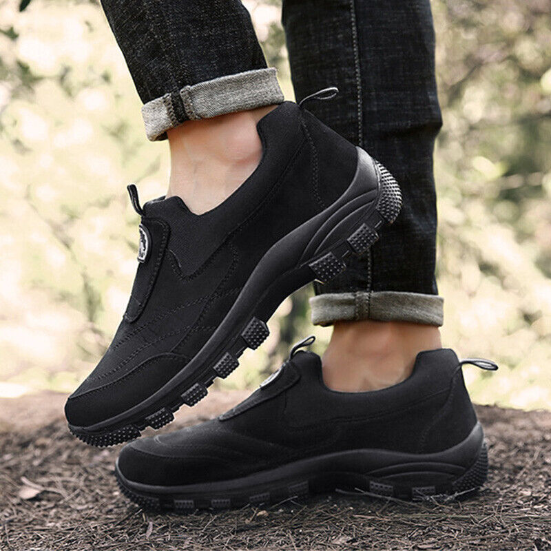 Men's Comfy Orthopedic Support Non-Slip Hiking Shoes Waterproof Breathable Therapeutic Shoes