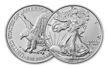 2022 1 Oz American Silver Eagle Coin-WHILE STOCKS LAST