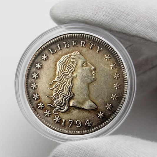 🔥 Limited Stock 🪙The Complete Set Of 1794-1804 Liberty Flowing Hair Silver Dollar(11Pcs)