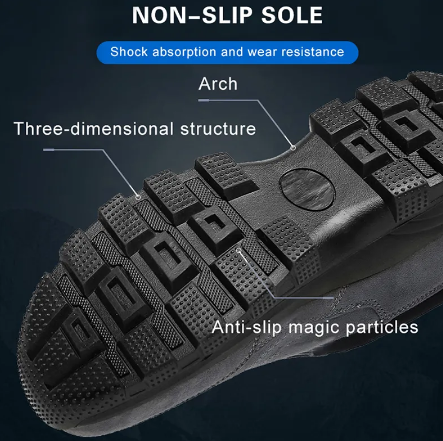Men's Comfy Orthopedic Support Non-Slip Hiking Shoes Waterproof Breathable Therapeutic Shoes