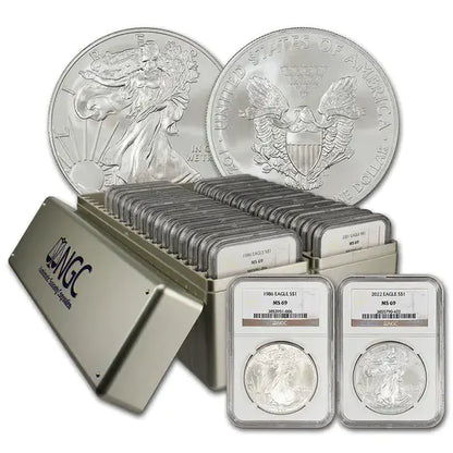 ⏰Last Day Sale -70% OFF🪙1986 - 2024 American Silver Eagles(39Pcs)