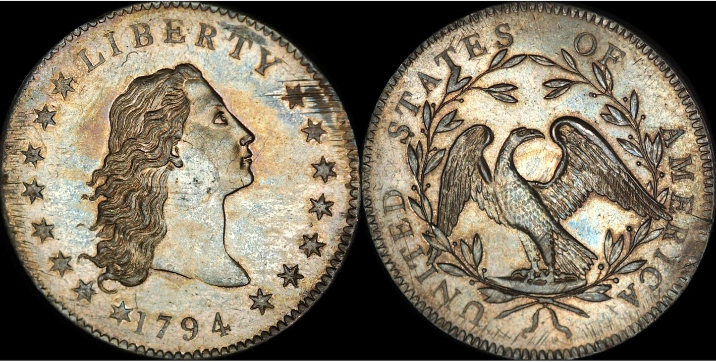 💴Last 12 Sets!!! 🪙The Complete Set Of 1794-1804 Liberty Flowing Hair Silver Dollar(11Pcs)