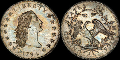 💴Last 12 Sets!!! 🪙The Complete Set Of 1794-1804 Liberty Flowing Hair Silver Dollar(11Pcs)