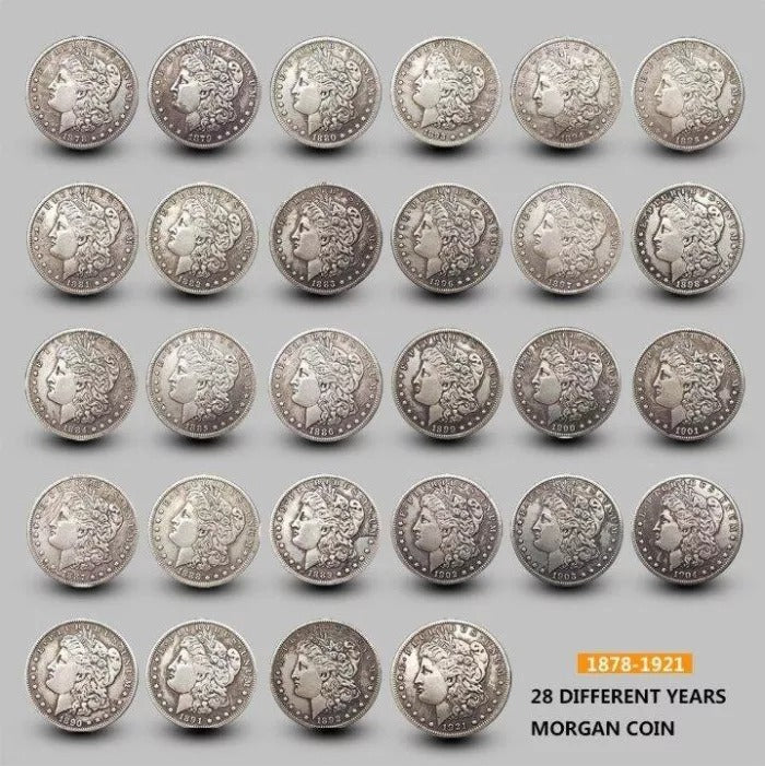 🔥Last Day 60% OFF-🔥【Complete Set】1878-1921, XF Morgan Silver Dollar Coin