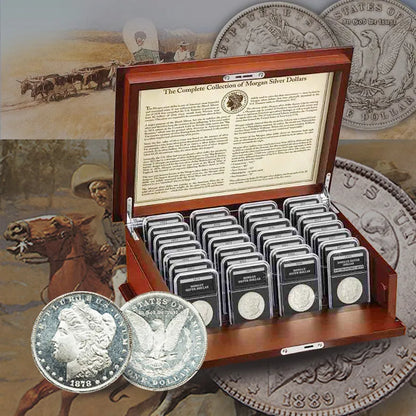 🔥Last 11 Sets!!! 👍【Complete Set】1878-1921 Morgan Silver Dollar 28PC