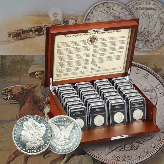 🔥Last 11 Sets!!! 👍【Complete Set】1878-1921 Morgan Silver Dollar 28PC