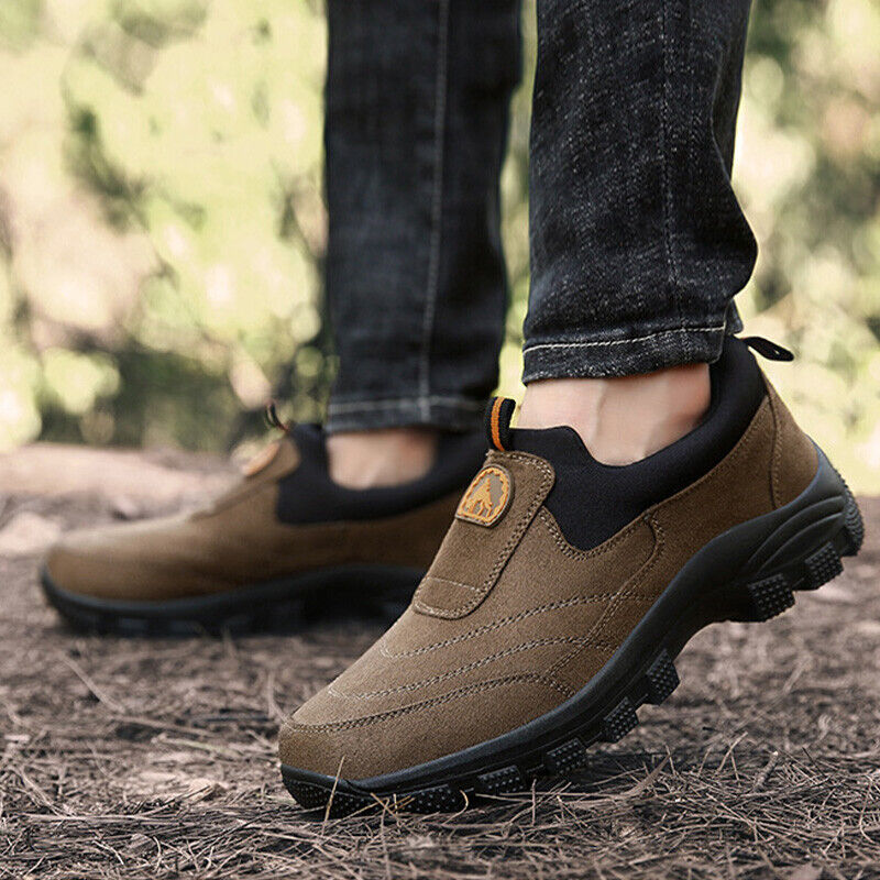 Men's Comfy Orthopedic Support Non-Slip Hiking Shoes Waterproof Breathable Therapeutic Shoes