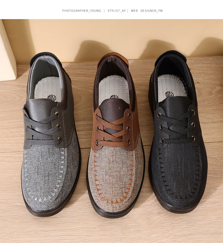 Men's Breathable Lightweight Lace Up Loafers Walking Shoes