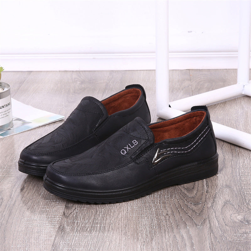 (⏰Last day 40% OFF🔥)Men's Genuine Leather Breathable Lightweight  Slip-On Orthopedic Walking Shoes