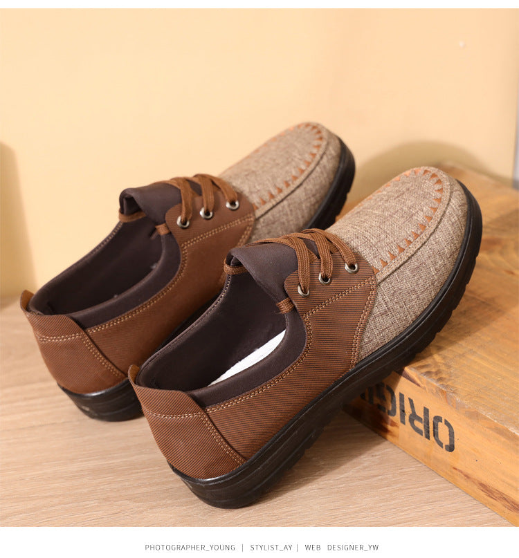 Men's Breathable Lightweight Lace Up Loafers Walking Shoes